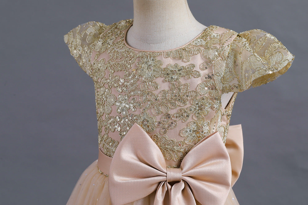 Vestido de Festa Longo Renda Brilhantes
