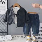 Conjunto Infantil Masculino 3 Peças Jaqueta