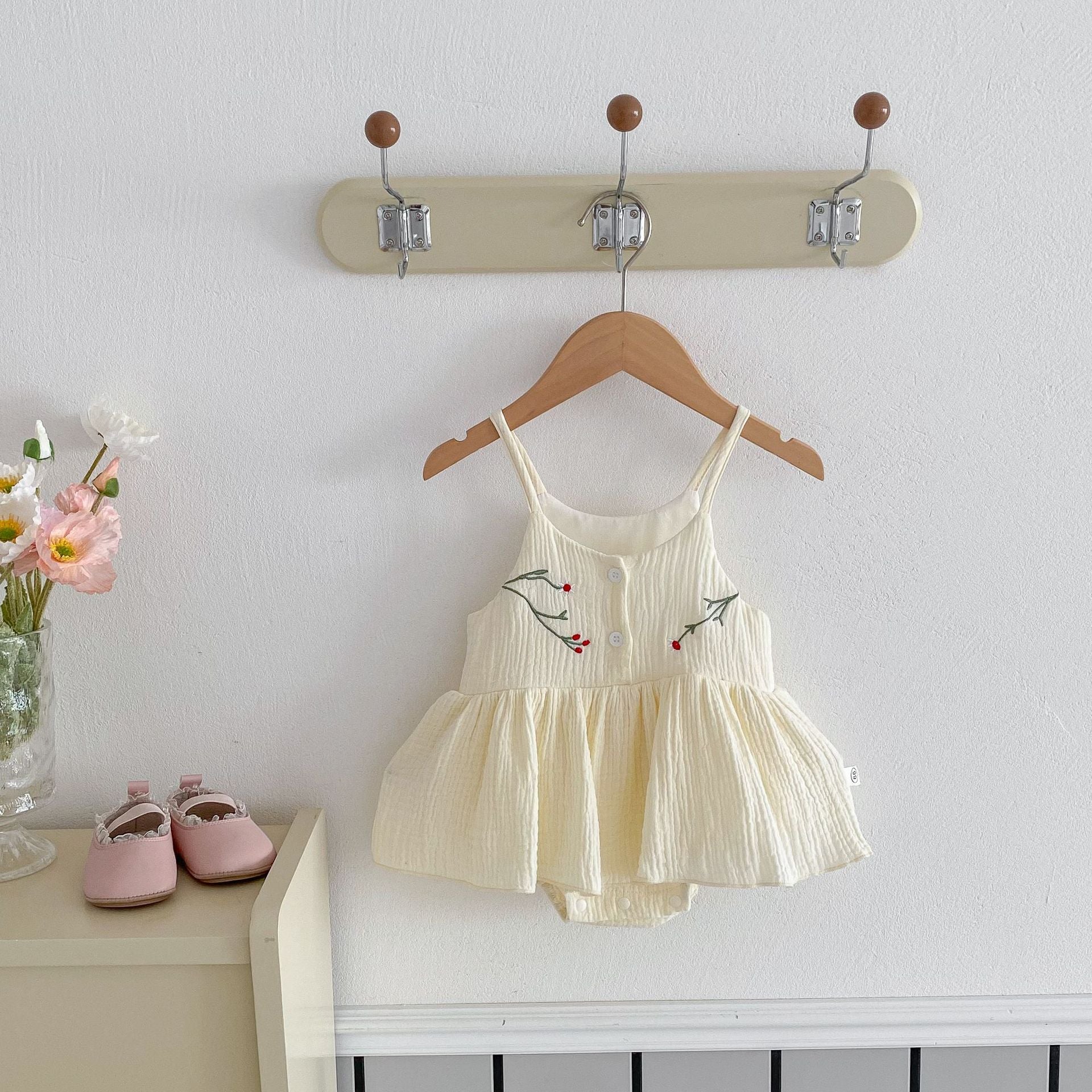 Vestido Infantil Alça Florzinhas