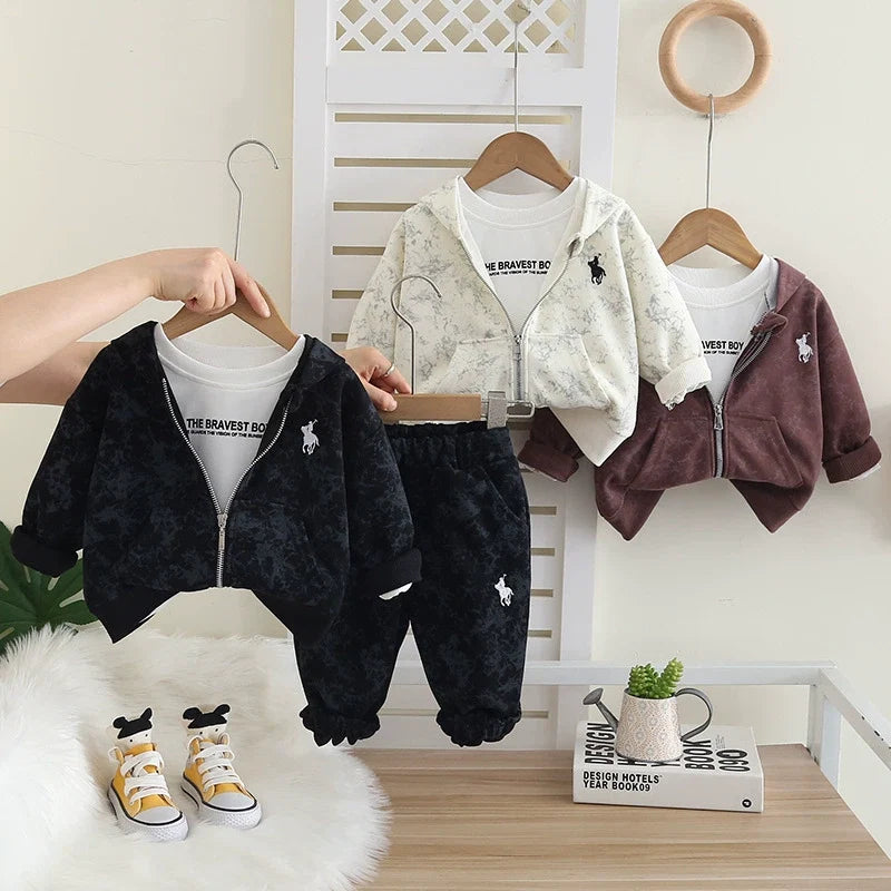 Conjunto Infantil 3 Peças Inverno de Menino