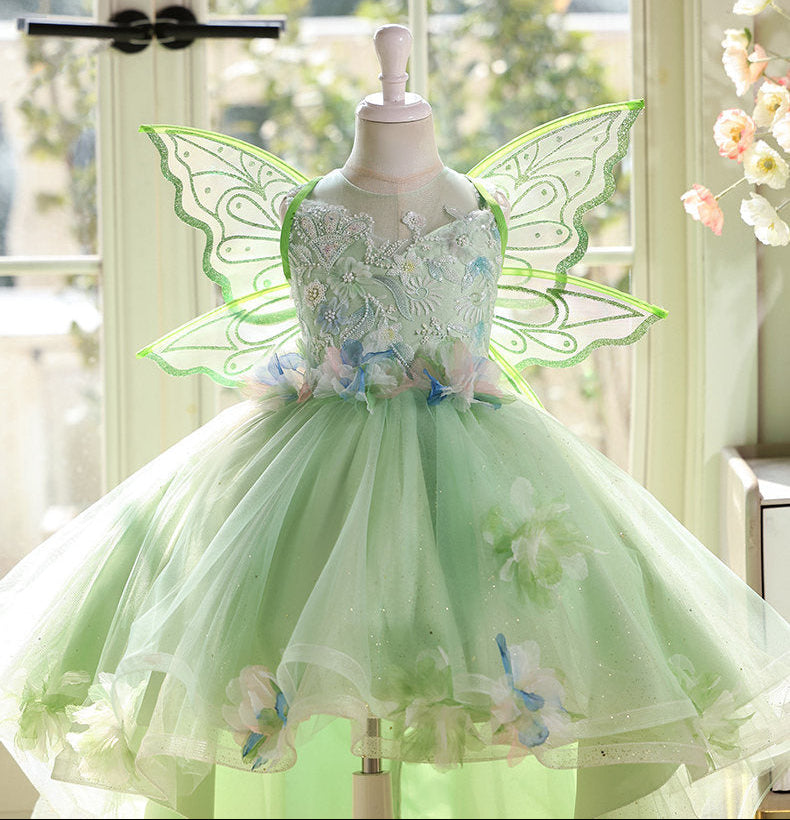 Vestido de Festa Verde Asas