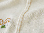 Cardigan Infantil De Tricô Cogumelo