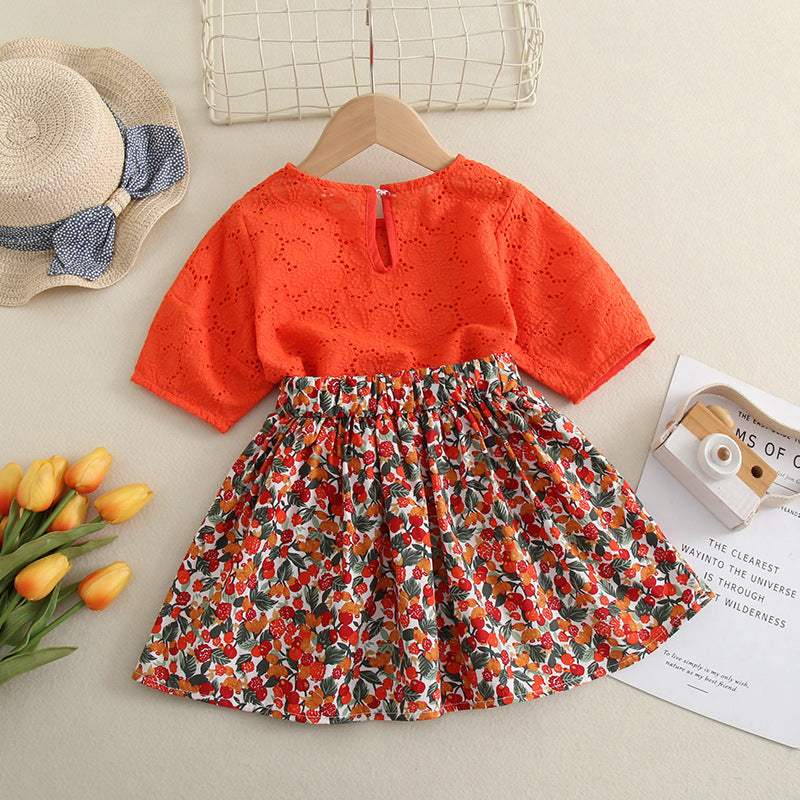 Conjunto Infantil Feminino Rendinha Floral