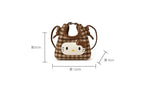 Bolsa Infantil Xadrez Gatinha