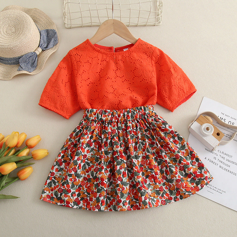 Conjunto Infantil Feminino Rendinha Floral