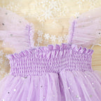Vestido Infantil Tule  Estrelinhas