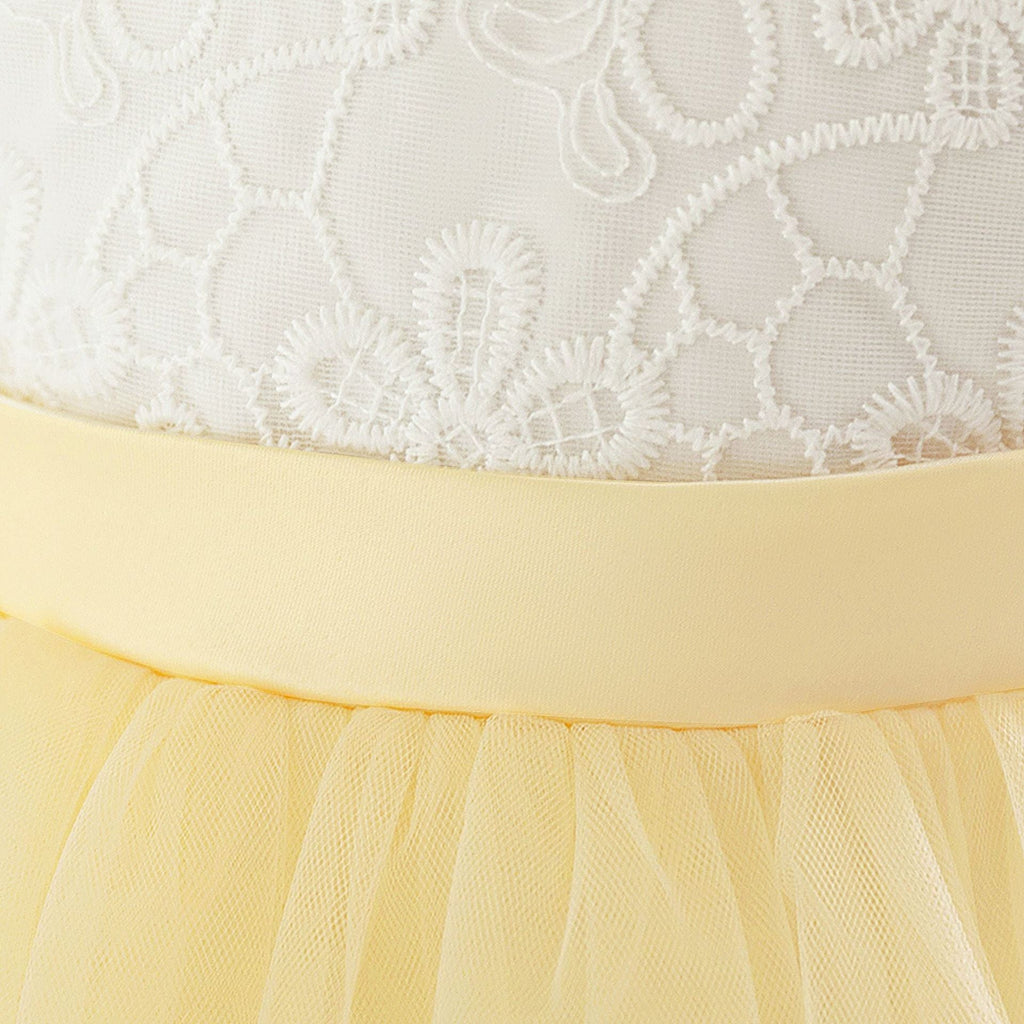 Vestido de Festa Renda e Saia Tule