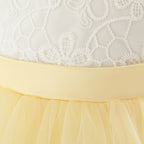 Vestido de Festa Renda e Saia Tule