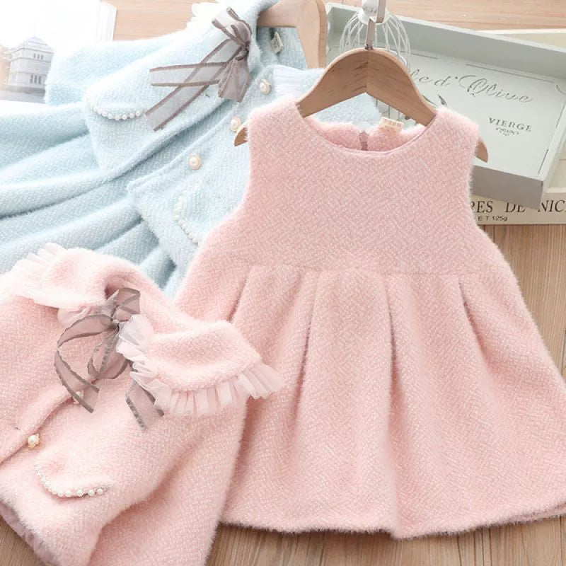 Vestido Infantil Boutique + Casaco
