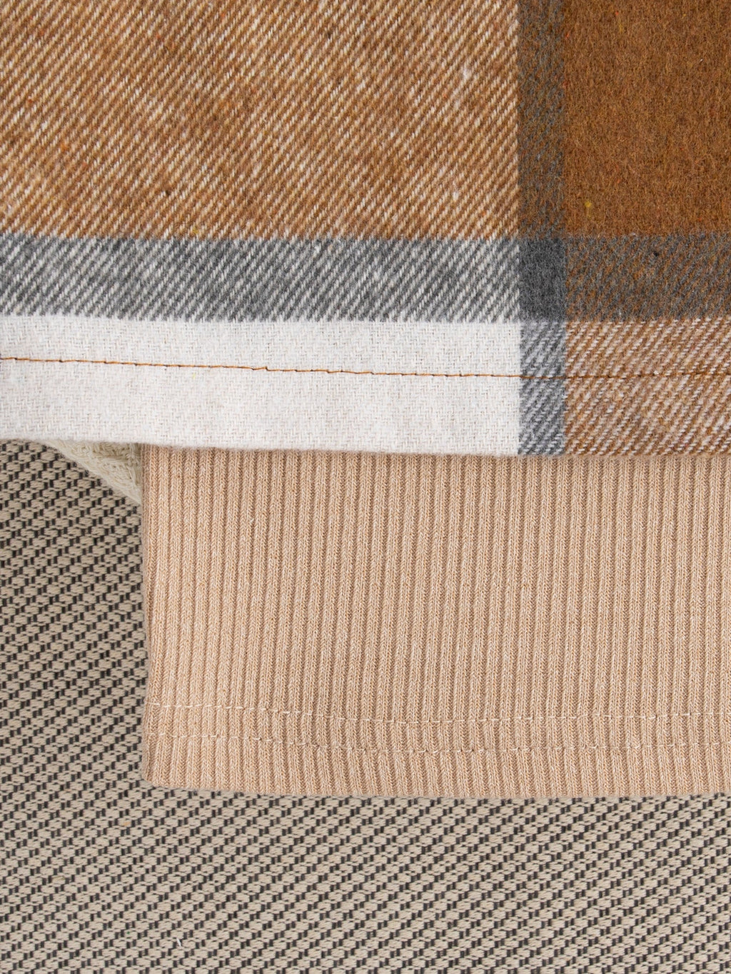 Conjunto Infantil Inverno Caqui e Xadrez