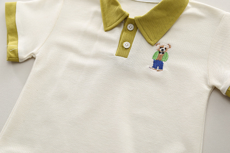 Conjunto Infantil Masculino Polo Ursinho