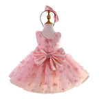 Vestido Infantil Tule Florzinhas