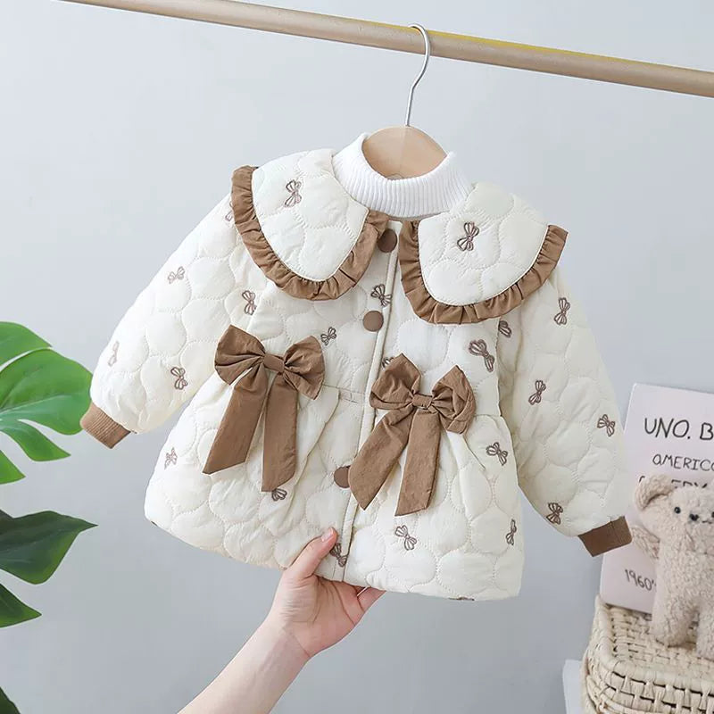 Casaco Infantil Acolchoado Florzinha
