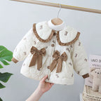 Casaco Infantil Acolchoado Florzinha