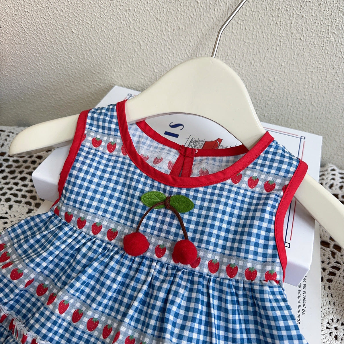 Vestido Infantil Morango Cerejinhas