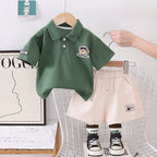 Conjunto Infantil Masculino Polo Ursinho