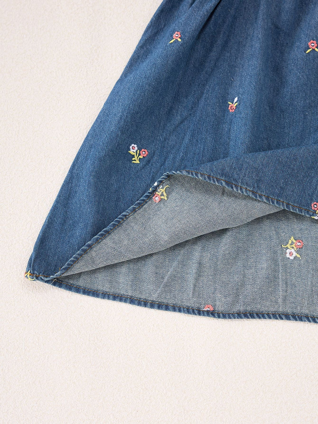 Vestido Jeans Florzinhas
