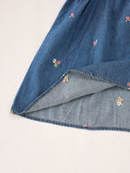 Vestido Jeans Florzinhas
