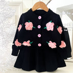 Conjunto Infantil Tricô Mussi Inverno Flores