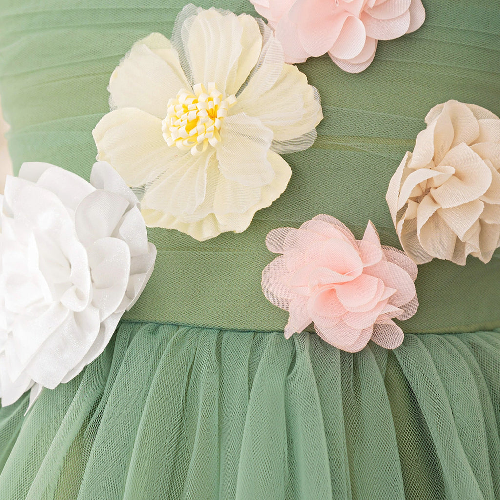 Vestido De Festa Infantil Flores