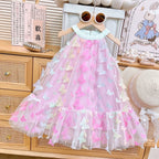 Vestido Infantil Tule Borboletinhas