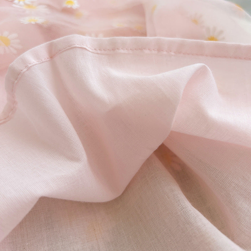 Vestido Infantil Tule Margaridas