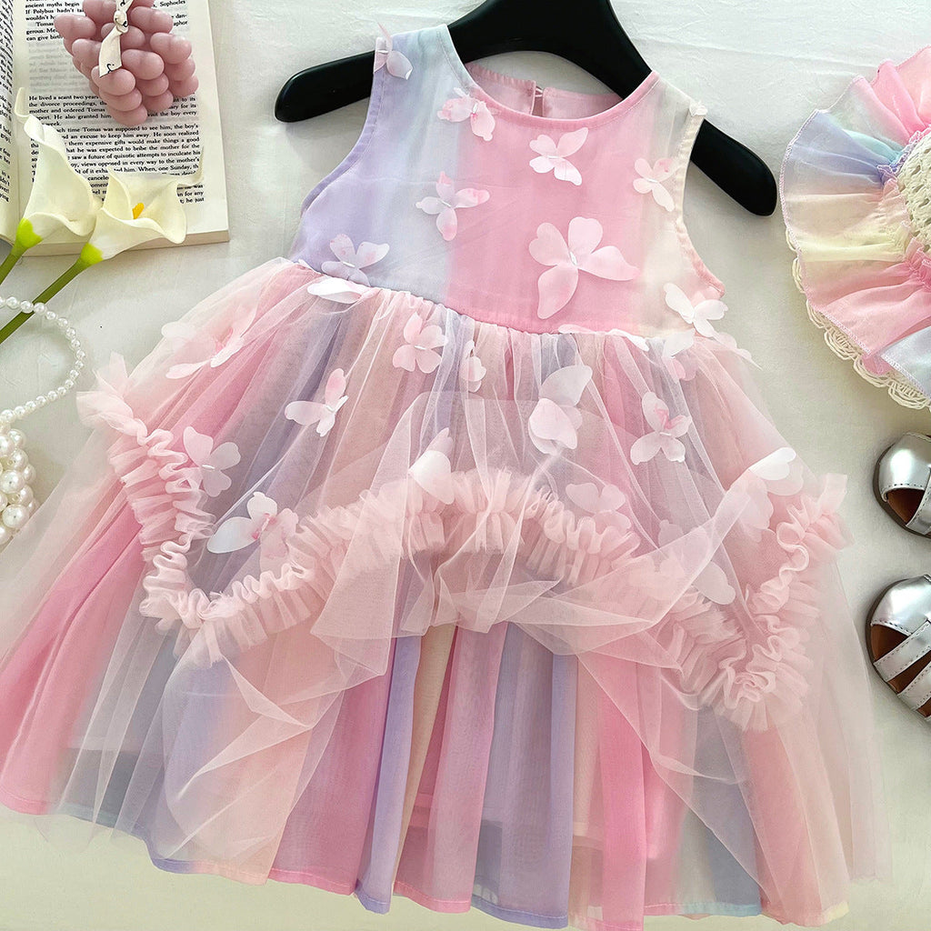 Vestido Infantil Tule Borboletinhas
