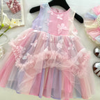 Vestido Infantil Tule Borboletinhas
