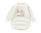 Body Infantil de Tricô Hello