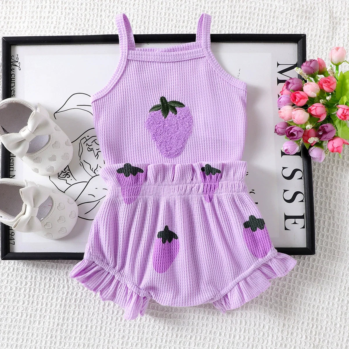 Conjunto Infantil Verão Moranguinhos