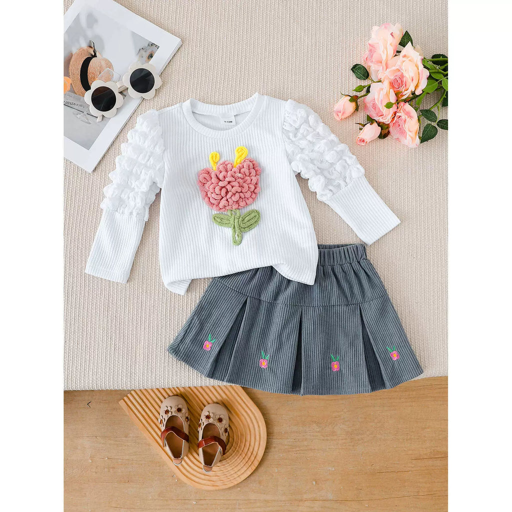 Conjunto Infantil Feminino Flores