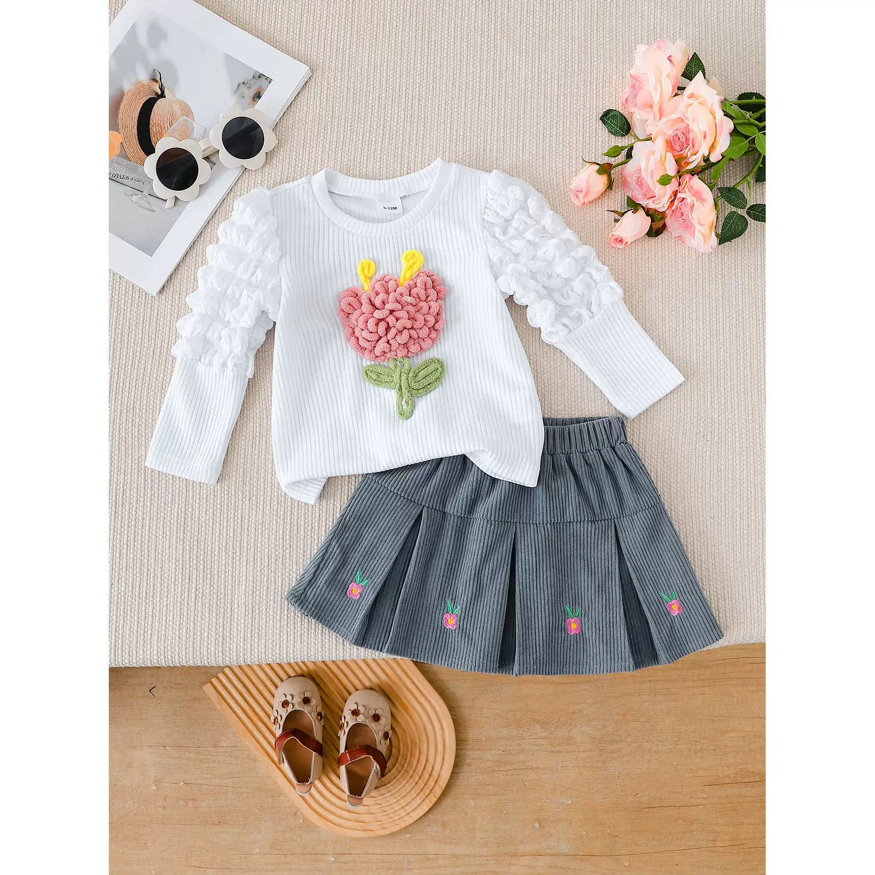 Conjunto Infantil Feminino Flores