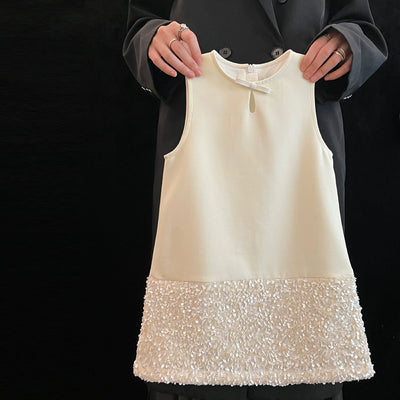Vestido Infantil Delicado Lantejoulas
