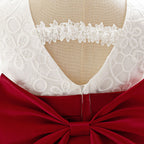 Vestido de Festa Renda e Saia Tule