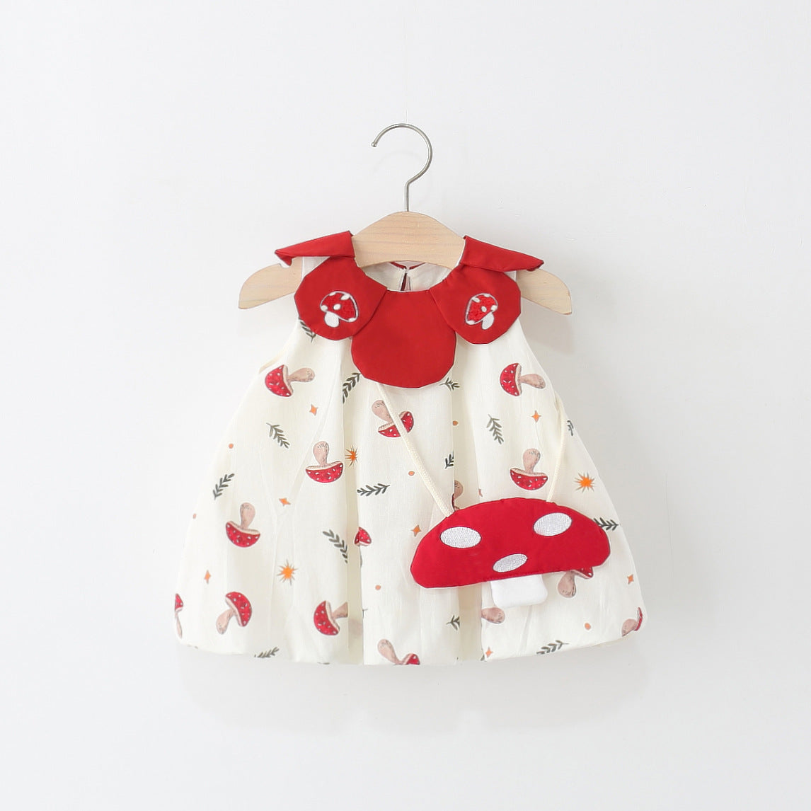 Vestido Infantil Verão Cogumelos
