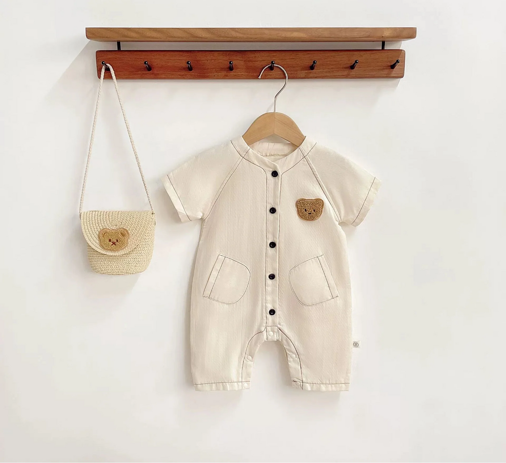 Macaquinho Infantil Bolso Ursinho