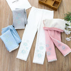 Legging Infantil Peluciada Florzinhas