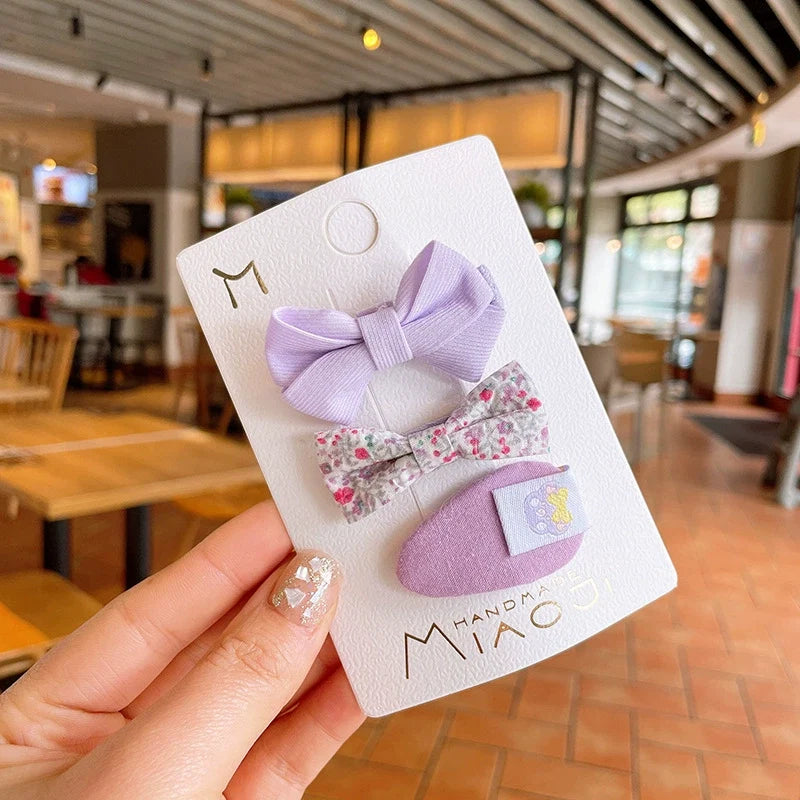 Kit Infantil de Presilhas Roxo