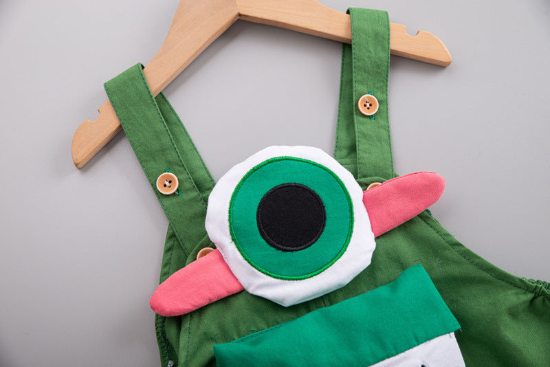 Jardineira Infantil Monstros SA