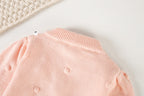 Conjunto Infantil Feminino Tricô Flores