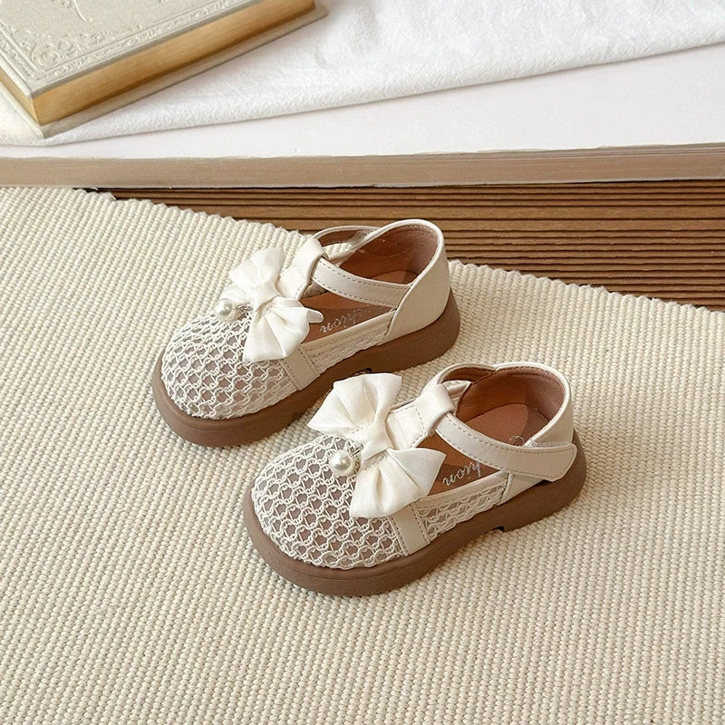 Sapato Infantil Lacinho Pérolas