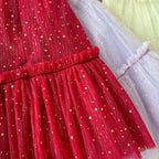 Vestido Infantil Tule com Estrelinhas