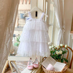 Vestido Infantil Tule Poá