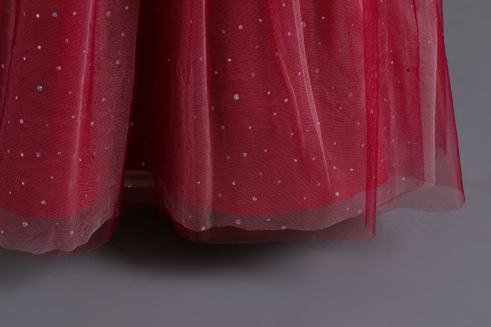 Vestido de Festa Longo Renda Brilhantes