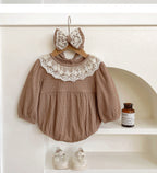 Body Infantil Feminino com Rendinha