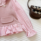 Conjunto Infantil Feminino Babadinhos Botões de Pérolas