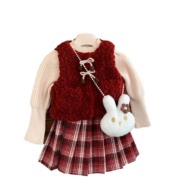 Conjunto Infantil Feminino 3 Peças Inverno