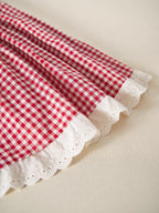 Vestido Infantil Vermelho Xadrez