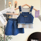 Conjunto Infantil Feminino 3 Peças e Jeans