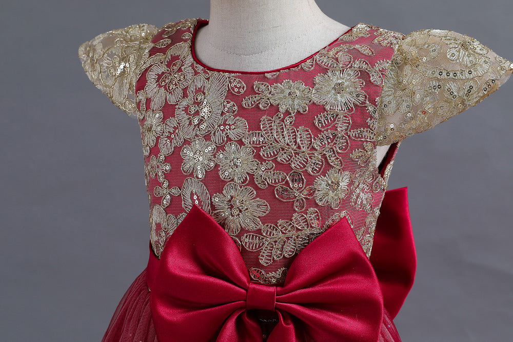 Vestido de Festa Longo Renda Brilhantes
